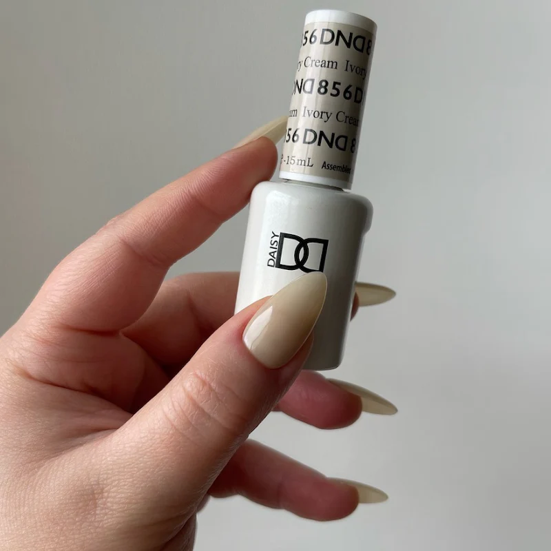 DND Gel Nail Polish Duo - 856 Ivory Cream - Image 4