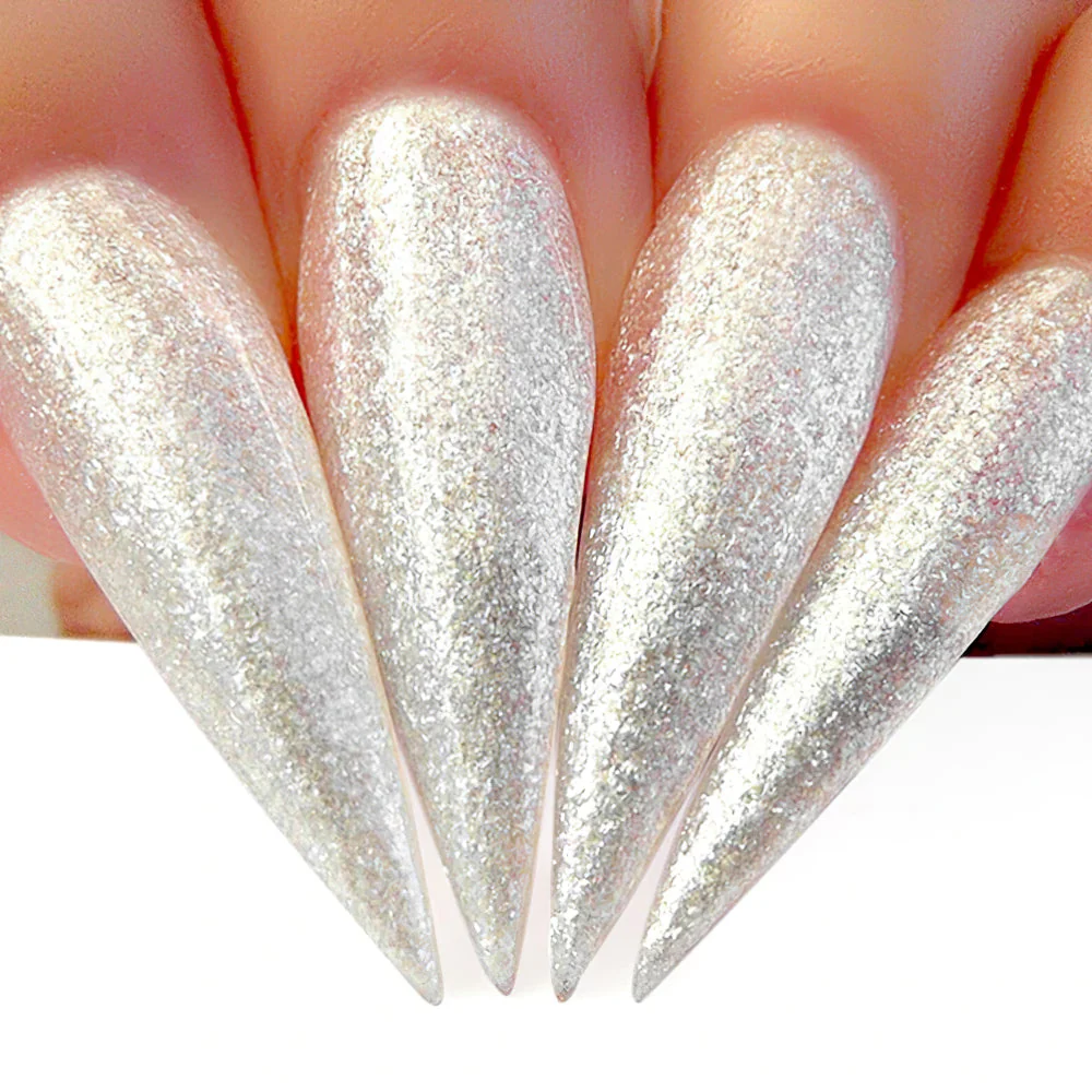 Kiara Sky Gel Nail Polish Duo - 469 Glitter White Colors - Winter Wonderland - Image 3