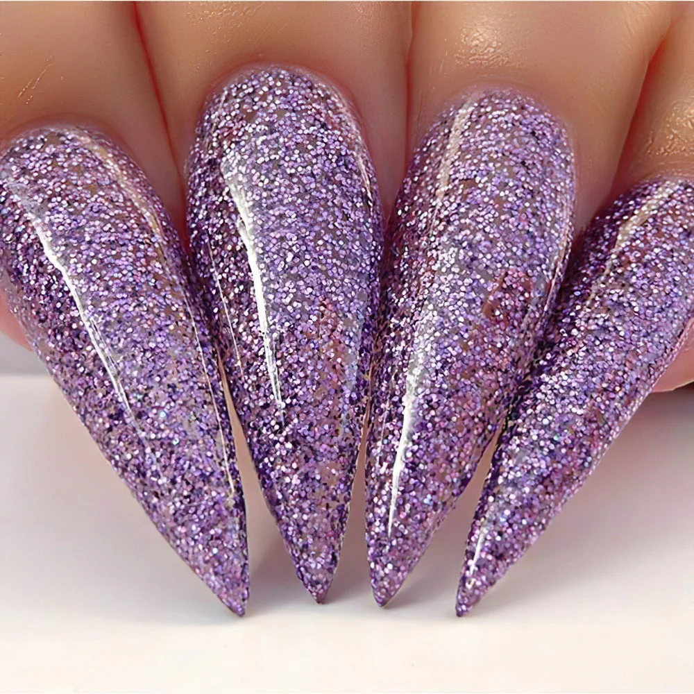 Kiara Sky Gel Nail Polish Duo - 520 Purple Glitter Colors - Out On The Town - Image 3