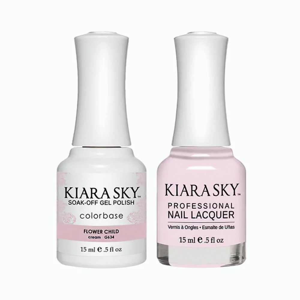 Kiara Sky Gel Nail Polish Duo - 634 Flower Child