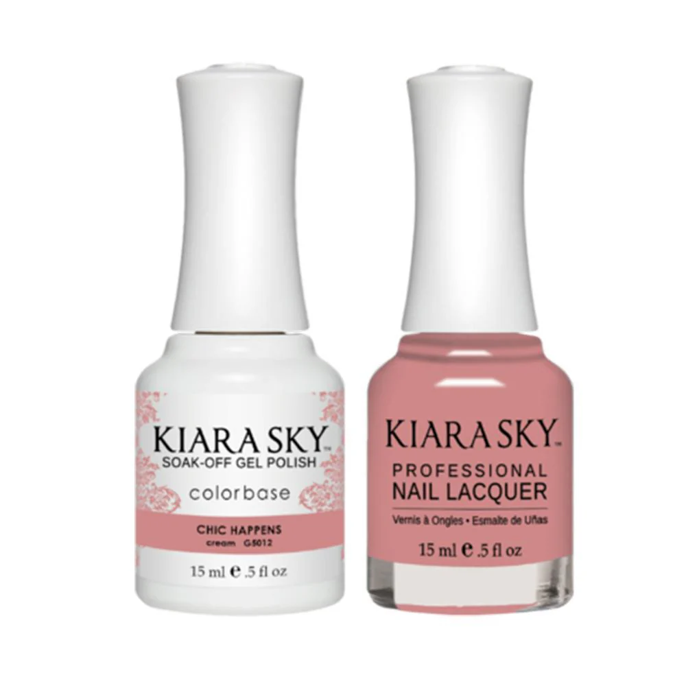 Kiara Sky Gel Nail Polish Duo - All-In-One - 5012 CHIC HAPPENS