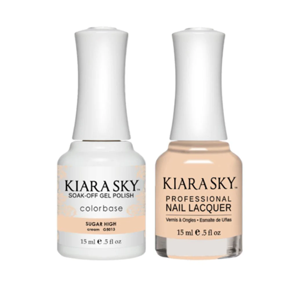 Kiara Sky Gel Nail Polish Duo - All-In-One - 5013 SUGAR HIGH