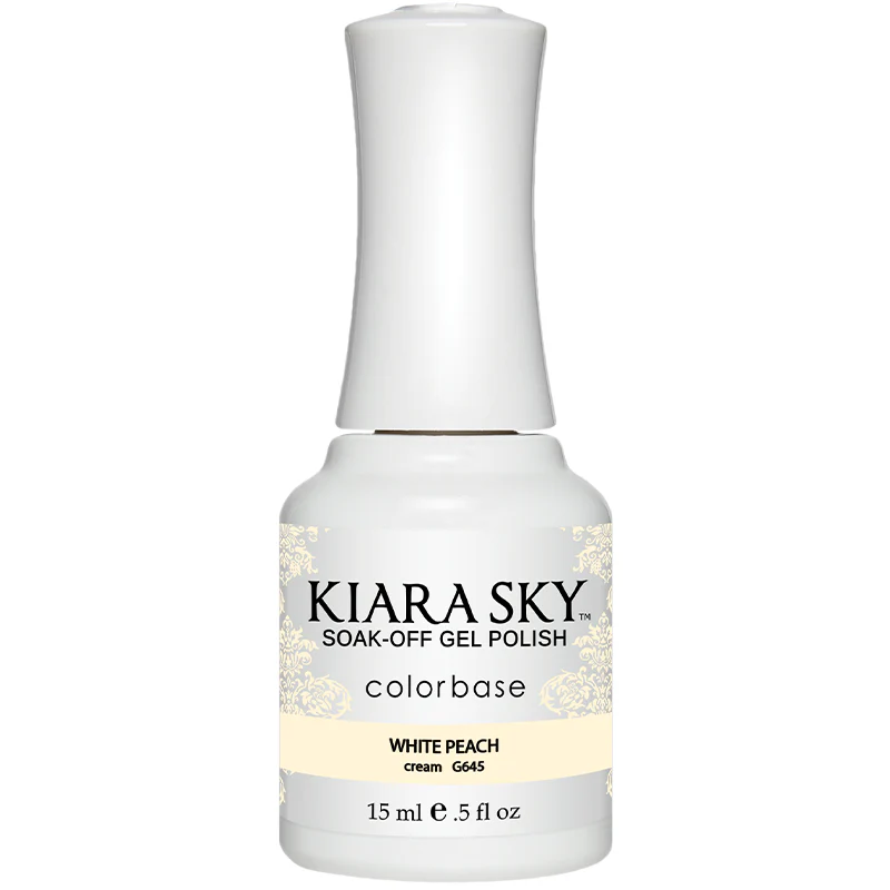 Kiara Sky Gel Polish - White Peach